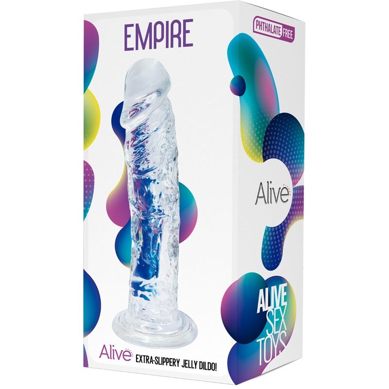 ALIVE Empire Transparente 19.3 Cm – Juguete Erótico Hipoalergénico Para Placer Confiable