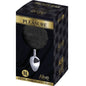 ALIVE - ANAL PLEASURE PLUG SMOOTH METAL POMPON BLACK SIZE M