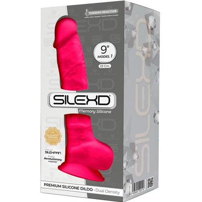 SILEXD Modello 1 Premium Fucsia Silicone – Design realistico per un piacere sensazionale