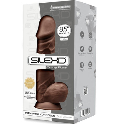 SILEXD Modello 1 Premium Silicone Marrone – Design realistico per un piacere intimo confortevole