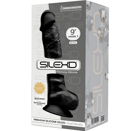 SILEXD Modello 1 Premium Silicone Nero – Design Realistico per un Piacere Intimo Confortevole
