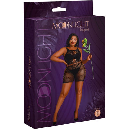 MOONLIGHT Modelo 1 Vestido Negro Talla Única – Diseño Elegante Para Resaltar Tu Figura