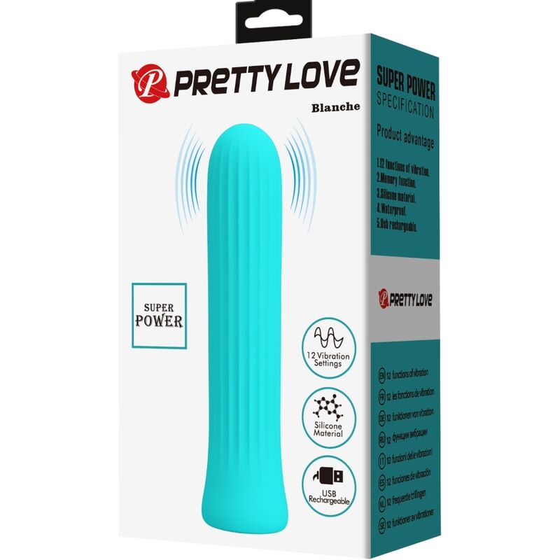 Comprar Pretty Love Blanche Vibrador Azul – Estimulador Recargable Con Diseño Sofisticado-Noxtic