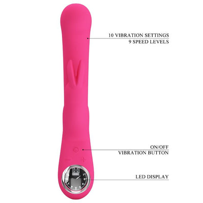 Comprar Pretty Love Lamar Vibrador Rabbit Rosa – Diseño Curvado Ideal Para Estimulación Personal-Noxtic