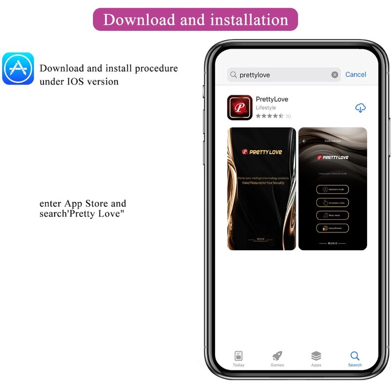 PRETTY LOVE Catalina Uovo Vibrante Ricaricabile Rosa – Design Elegante e Funzionamento Silenzioso