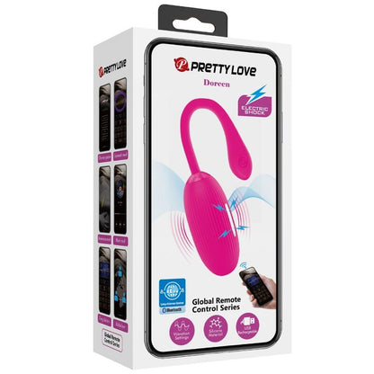 Pretty Love Doreen Huevo Vibrador Recargable Magenta – Estimulador Con Control Remoto Para Placer Personalizado