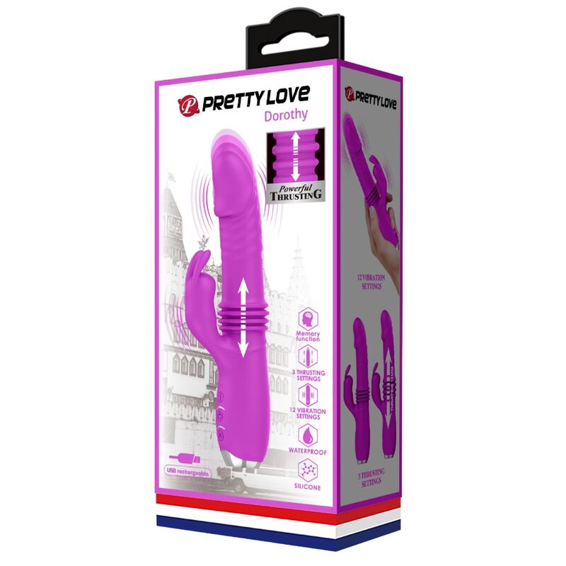 Comprar Pretty Love Dorothy Vibrador Conejo Recargable Morado – Diseño Elegante Para Placer Versátil-Noxtic