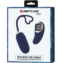 PRETTY LOVE Uovo vibrante con telecomando blu – Silicone medico ipoallergenico per un piacere sicuro