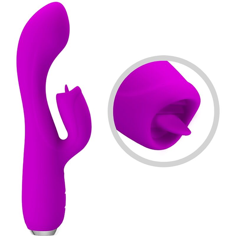 Comprar PRETTY LOVE Gloria Vibrador Conejo Recargable – Diseño Elegante Con Material Suave e Impermeable-Noxtic
