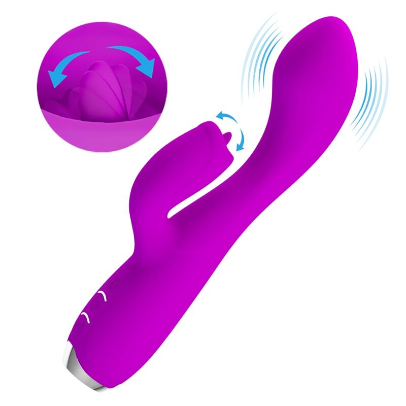 Comprar PRETTY LOVE Gloria Vibrador Conejo Recargable – Diseño Elegante Con Material Suave e Impermeable-Noxtic