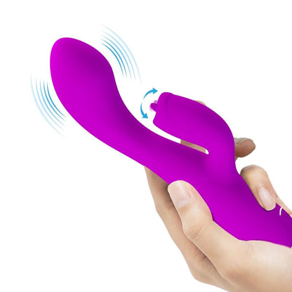 PRETTY LOVE - GLORIA VIBRADOR CONEJO RECARGABLE-IMPERMEABLE MORADO-PRETTY LOVE C-TYPE-Noxtic
