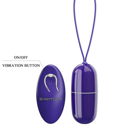Pretty Love Arvin Huevo Vibrador Control Remoto Violeta – Diseño Ergonómico Para Estimulación Sensacional