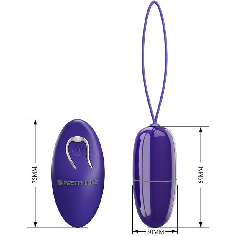Pretty Love Selkie Youth Mini Uovo Vibrante – Design Ergonomico con Telecomando per il Piacere Personale