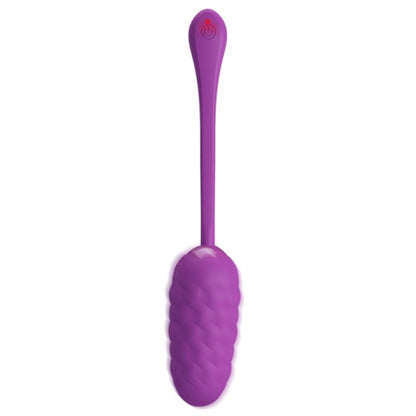 PRETTY LOVE Uovo Vibrante Viola Ricaricabile – Texture Marina per Esperienze Sensuali