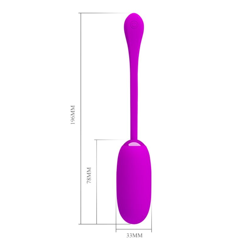 Pretty Love Julius Huevo Vibrador Morado – Impermeable y Recargable Para Placer Discreto