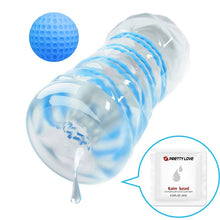 Comprar Pretty Love Masturbador Pequeño Con Espirales Azules – Diseño Compacto Para Exploración Sensual-Noxtic