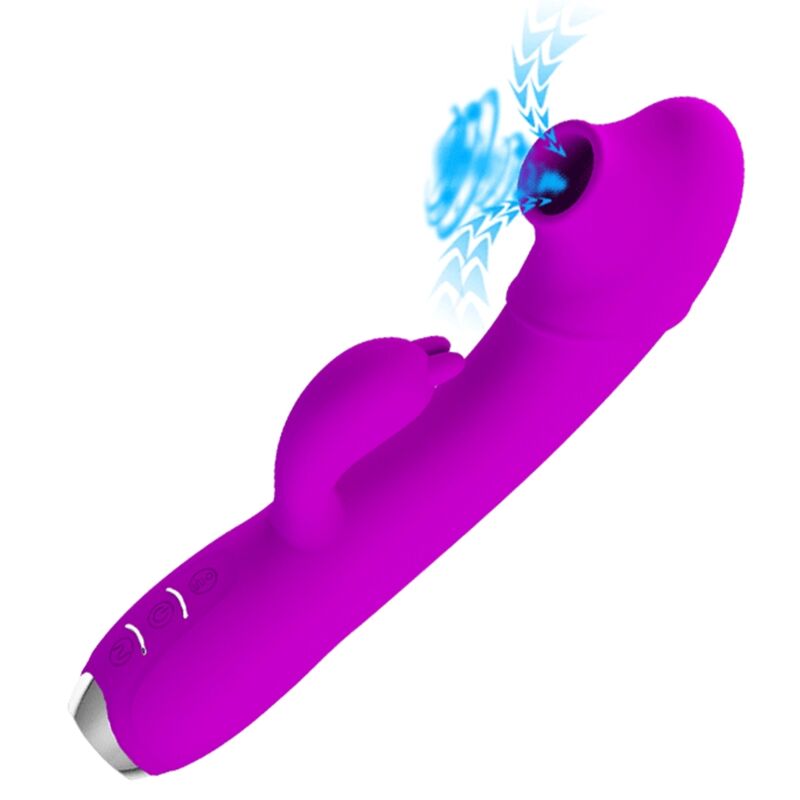 Comprar Pretty Love Regina Vibrador Succionador Recargable Morado – Diseño Ergonómico Para Placer Personalizado-Noxtic
