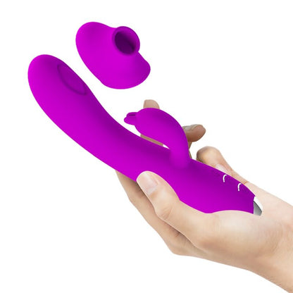 Comprar Pretty Love Regina Vibrador Succionador Recargable Morado – Diseño Ergonómico Para Placer Personalizado-Noxtic