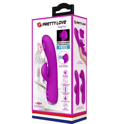 Comprar Pretty Love Regina Vibrador Succionador Recargable Morado – Diseño Ergonómico Para Placer Personalizado-Noxtic