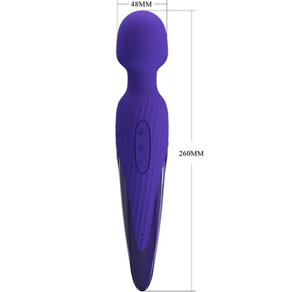 Comprar PRETTY LOVE Antony Youth Vibrador Wand Violeta – Vibrador Recargable Con Efecto Calor Innovador-Noxtic