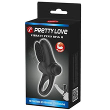 Pretty Love Anillo Vibrador II Negro – Diseño Innovador Para Placer Intenso