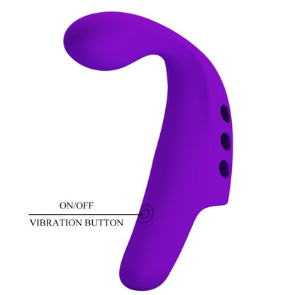 Pretty Love Gorgon Vibratore ricaricabile viola da dito – Design compatto per un elegante piacere personale
