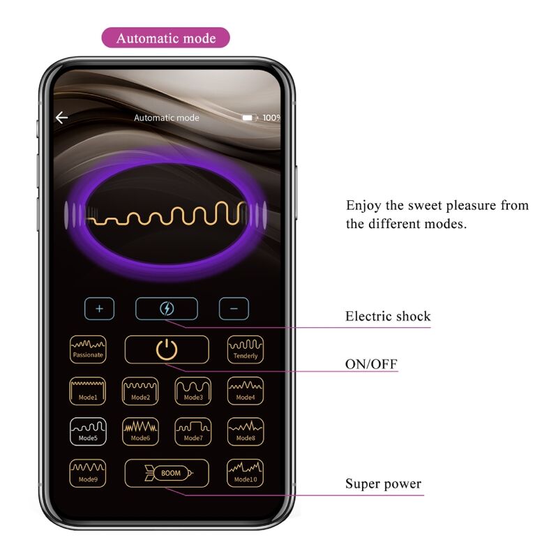 Plug anale Pretty Love Jefferson - Plug controllato tramite app con design ergonomico