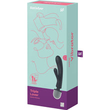 Satisfyer Triple Lover Rosa – Massaggiatore vibrante con design ergonomico per una stimolazione piacevole