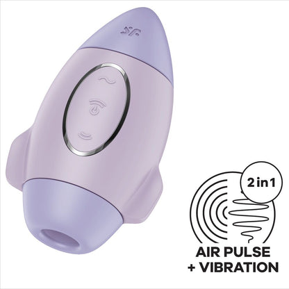 SATISFYER - MISSION CONTROL LILAC SMALL DUAL-PULSE VIBRATOR
