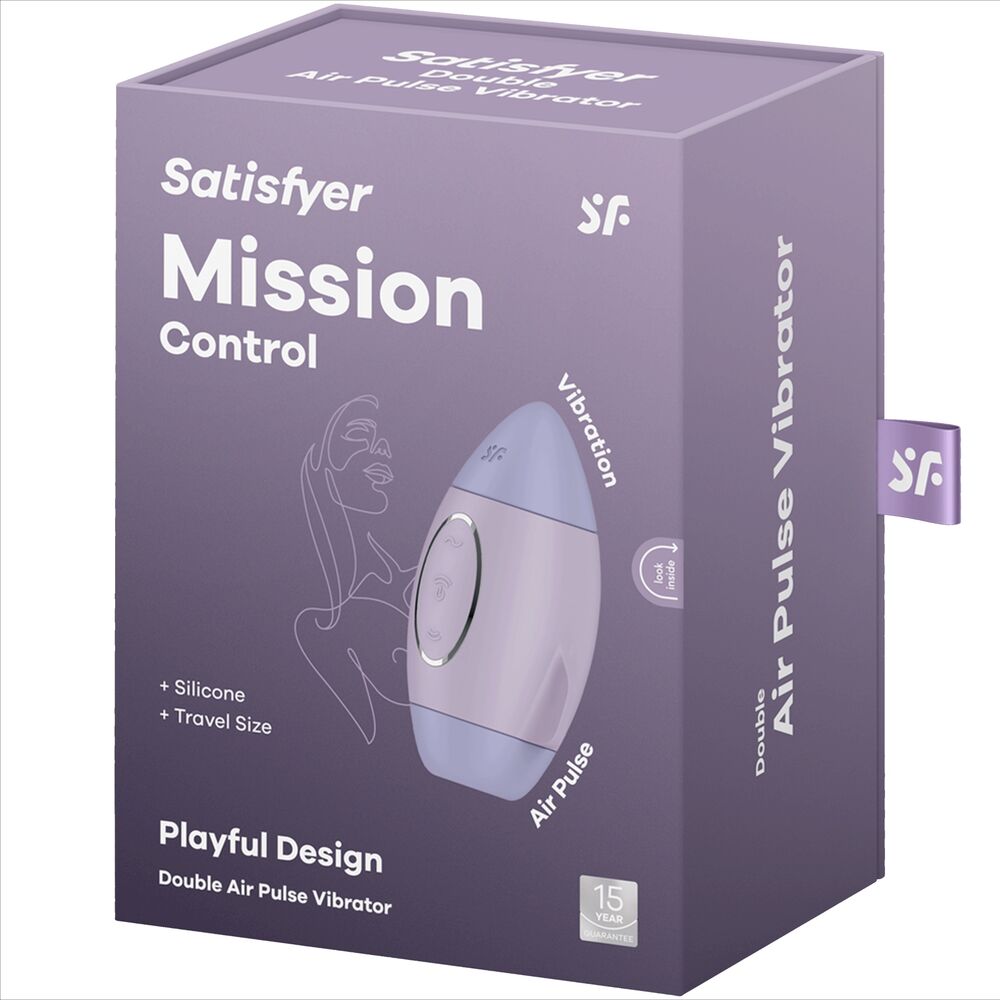 SATISFYER - MISSION CONTROL LILAC SMALL DUAL-PULSE VIBRATOR