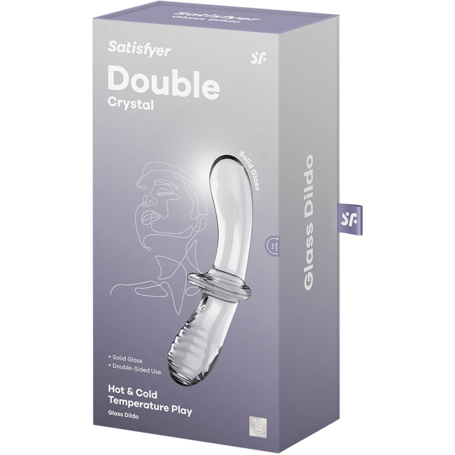 Satisfyer Doble Crystal Dildo Transparente – Diseño Elegante Para Placer Sensorial