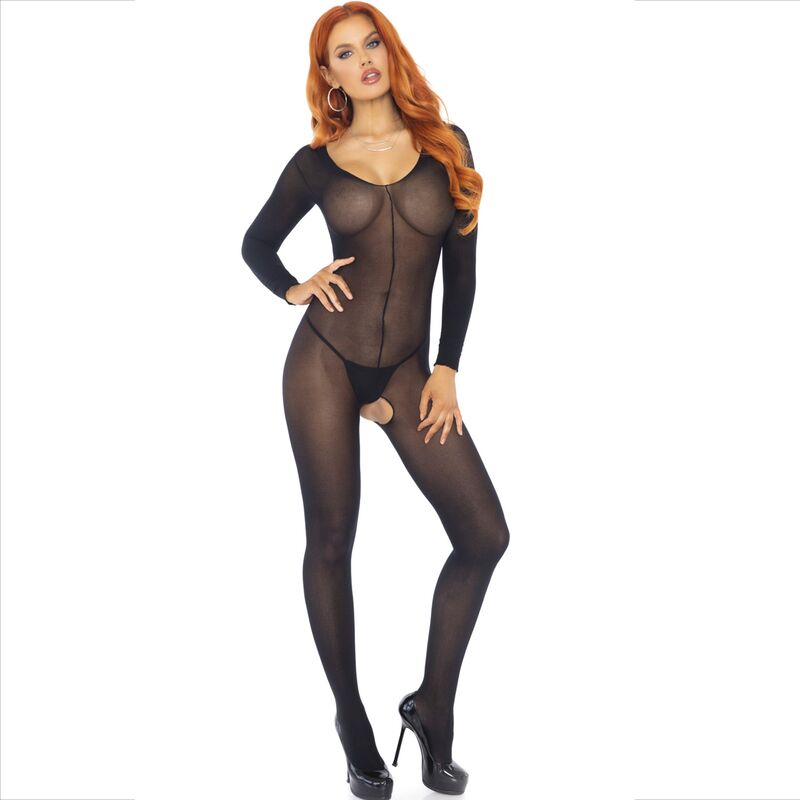 Bodystocking a maniche lunghe nero LEG AVENUE – Design elegante con comfort sensuale