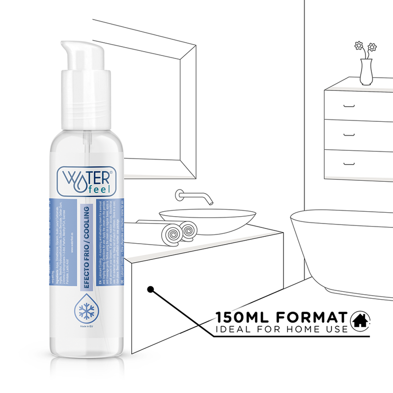 WATERFEEL Lubricante Efecto Frío 150 ML – Sensación Refrescante Para Mayor Placer