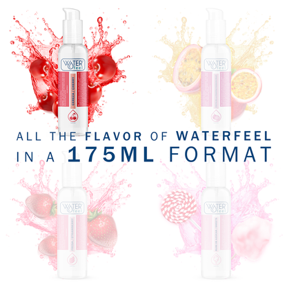 WATERFEEL Lubricante Cereza 175 Ml – Sabor Exquisito Para Una Experiencia Sensual Placentera