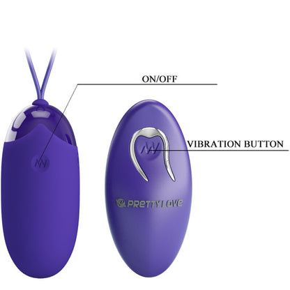 Pretty Love Berger Youth Huevo Vibrador – Control Remoto Con Diseño Elegante y Versátil