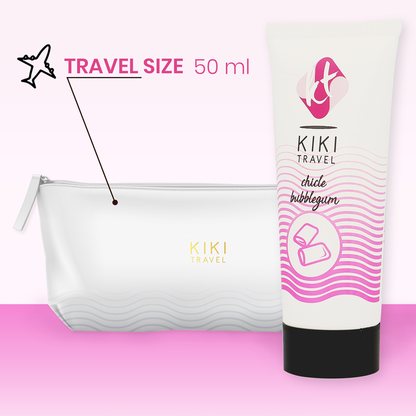 KIKÍ Travel Lubricante Sabor A Chicle 50 Ml – Lubricante Suave Para Placer Sensorial