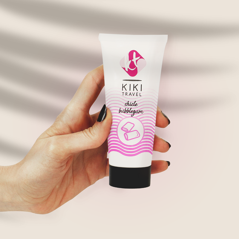 KIKÍ Travel Lubricante Sabor A Chicle 50 Ml – Lubricante Suave Para Placer Sensorial