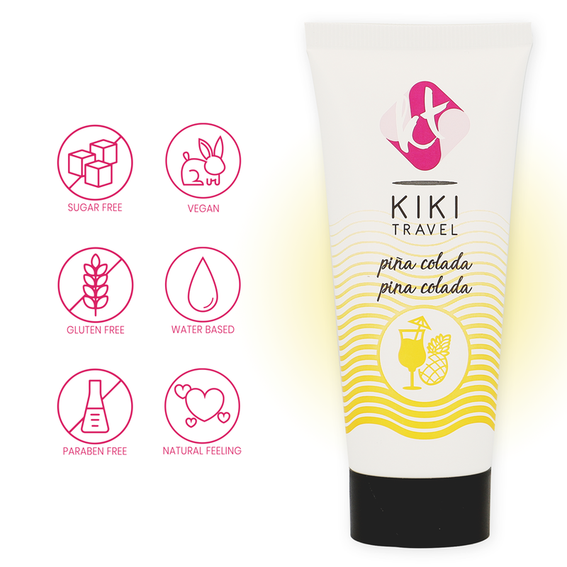 KIKÍ TRAVEL - PINA COLADA FLAVOR LUBRICANT 50 ML