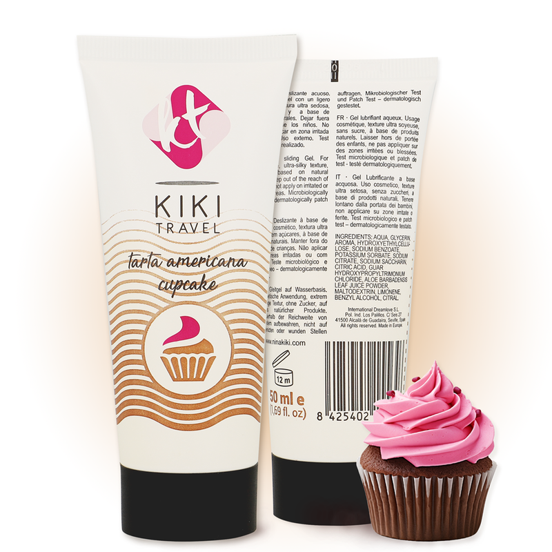 KIKÍ TRAVEL - CUPCAKE FLAVOR SLIDING GEL 50 ML