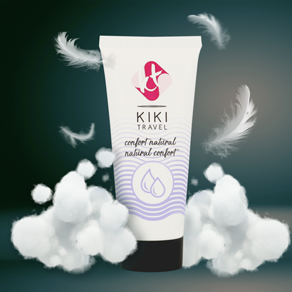 KIKÍ Travel Natural Comfort Gliding Gel 50 ml – Lubrificante a base d'acqua dalla consistenza setosa