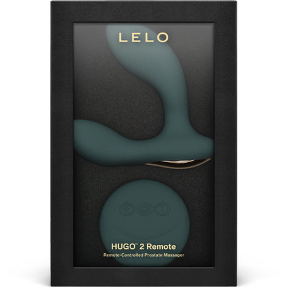 LELO Hugo 2 Massaggiatore con telecomando verde – Giocattolo in silicone medico dal design elegante