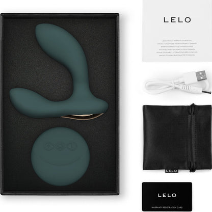 LELO Hugo 2 Massaggiatore con telecomando verde – Giocattolo in silicone medico dal design elegante