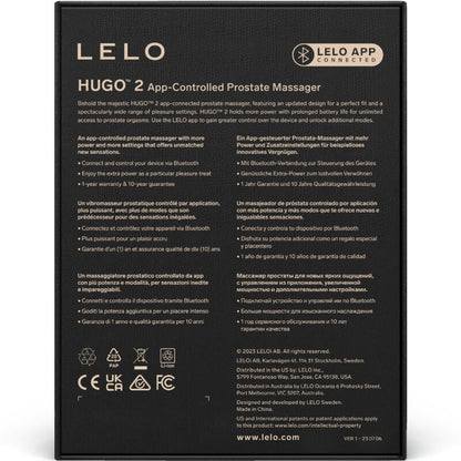 Comprar LELO Hugo 2 Masajeador De Próstata Verde – Masajeador Con Control Remoto Y Diseño Ergonómico-Noxtic