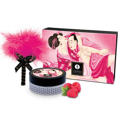 Comprar SHUNGA Kit Polvos De Masaje Comestible Frambuesa – Sabor Tropical Para Momentos Sensuales-Noxtic