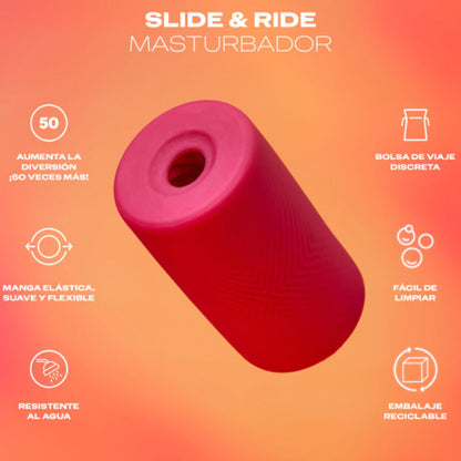 Masturbatore DUREX Toy Slide and Ride – Giocattolo erotico con texture elastica per il massimo piacere