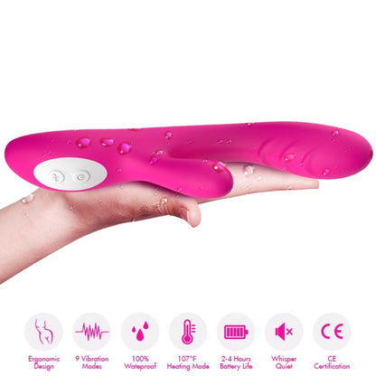 Vibratore ARMONY Spark Fuchsia – Vibratore ricaricabile con effetto calore per un piacere intenso