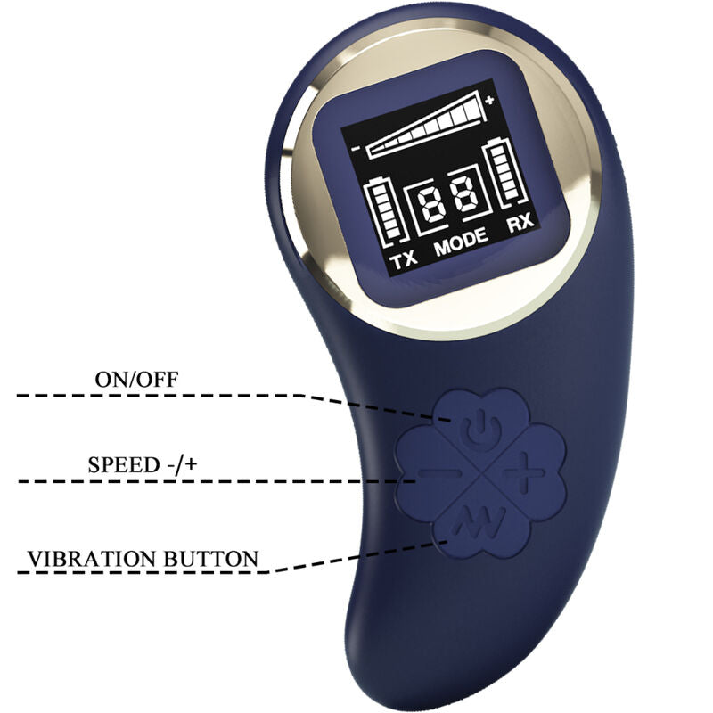 Pretty Love Mina Uovo Vibrante Blu – Giocattolo con 10 Impostazioni di Vibrazione per un Piacere Personalizzato