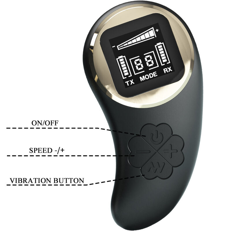 PRETTY LOVE Nathan Vibratore Doppio Piacere – Design ergonomico con telecomando per un maggiore comfort