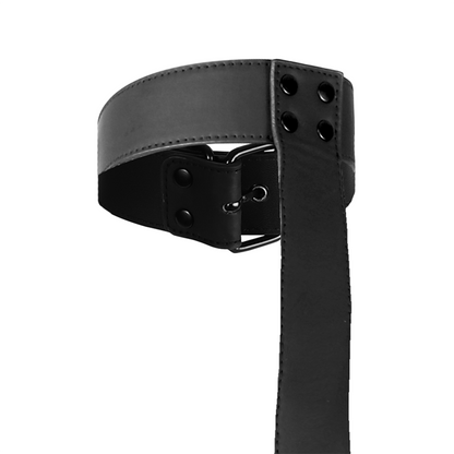 FETISH SUBMISSIVE BONDAGE - NECK AND WRIST BANDS BODY RESTRAINT SET