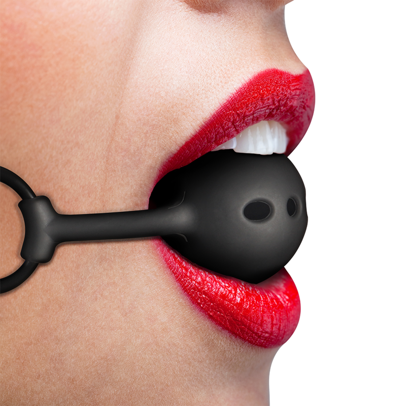 Comprar FETISH SUBMISSIVE Mordaza De Bola De Silicona – Diseño Transpirable Para Comodidad En Juegos De Sumisión-Noxtic